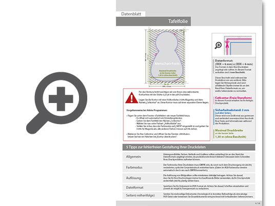 Product Bild hochwertige_tafelfolie_mit_wei__druck_in_mensch-form_konturgeschnitten___einseitig_1_0-farbig_bedruckt